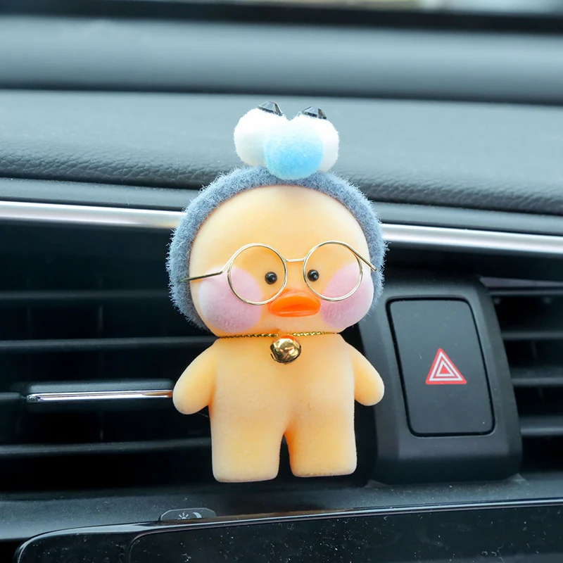 8 см Kawaii LaLafanfan кафе утка игрушка мультфильм милый утка автомобиль Декор животных Куклы Игрушки для девочек подарок на день рождения для детей