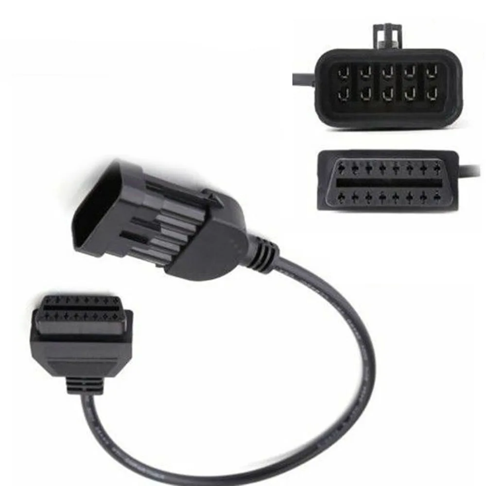 10Pin до 16Pin OBD2 Диагностический Соединительный адаптер части кабеля для Opel/Vauxhall
