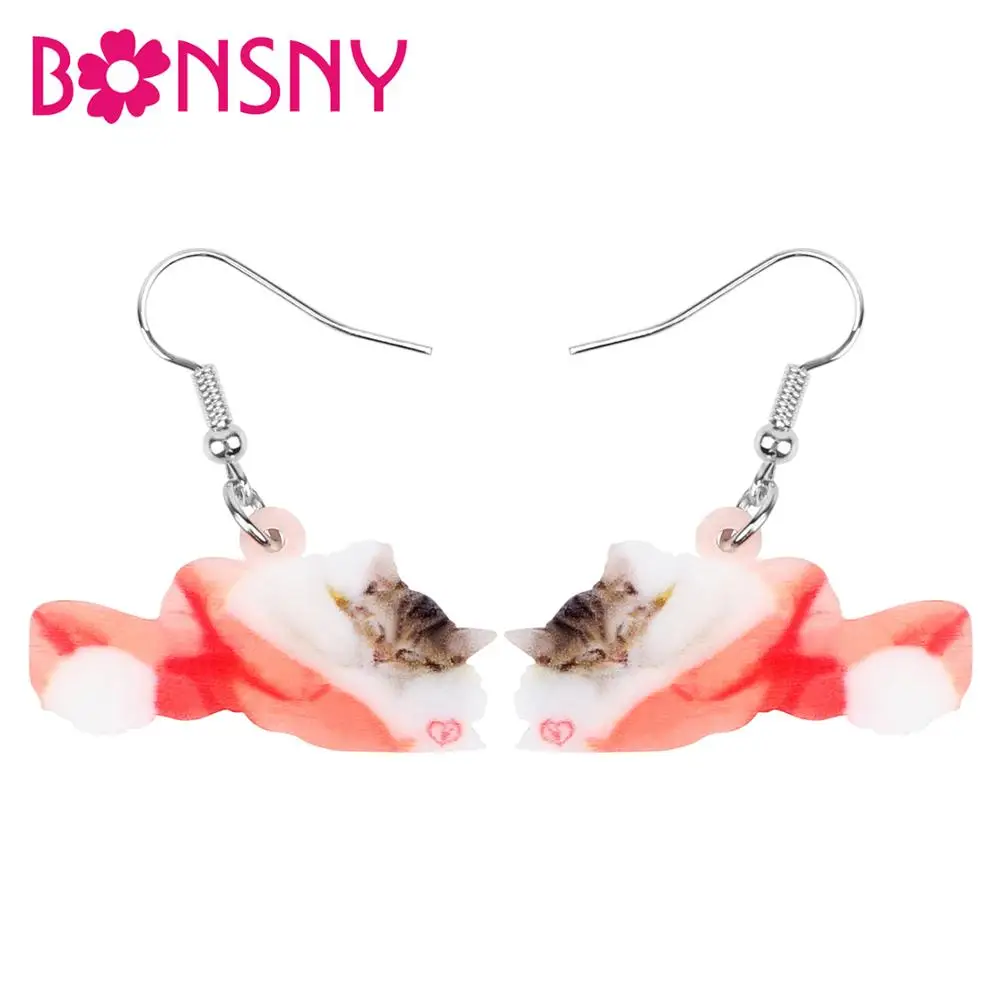 The Bonsny Orecchini A Goccia In Acrilico A Forma Di Gallina, Design Divertente, Leggeri, 6,3 Cm, Per Donne E Ragazze, Regalo Originale