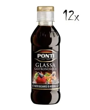 

12x Ponti Aceto Balsamico di Modena Balsamico-Essig sauce Würzsaucen 250ml