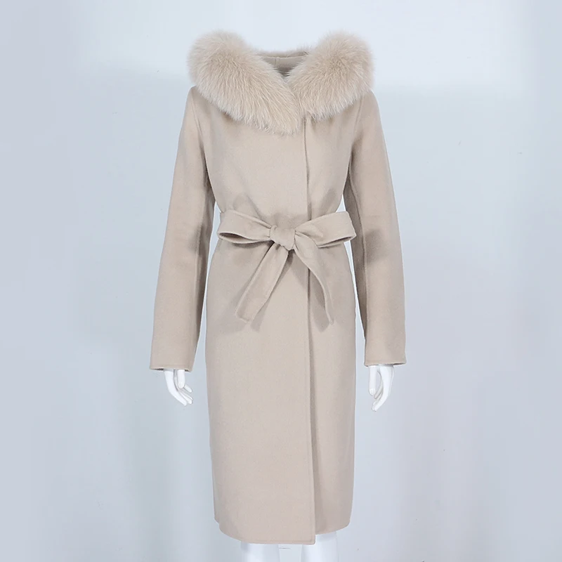 OFTBUY 2021 пальто с натуральным мехом зимняя куртка для женщин натуральный Лисий мех