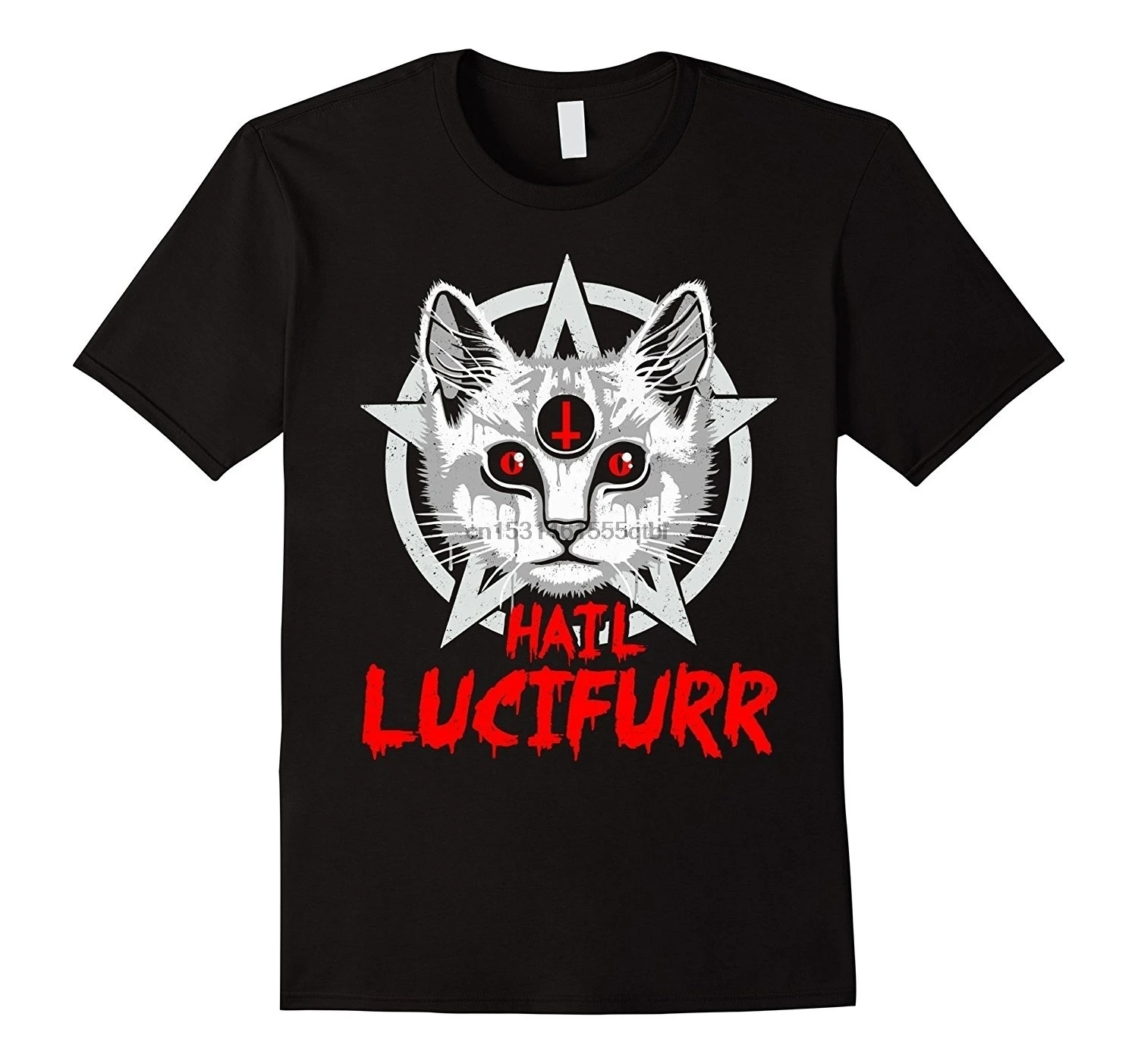 ГРАД Lucifurr футболка с котом Люцифером Для мужчин короткий рукав | Мужская одежда