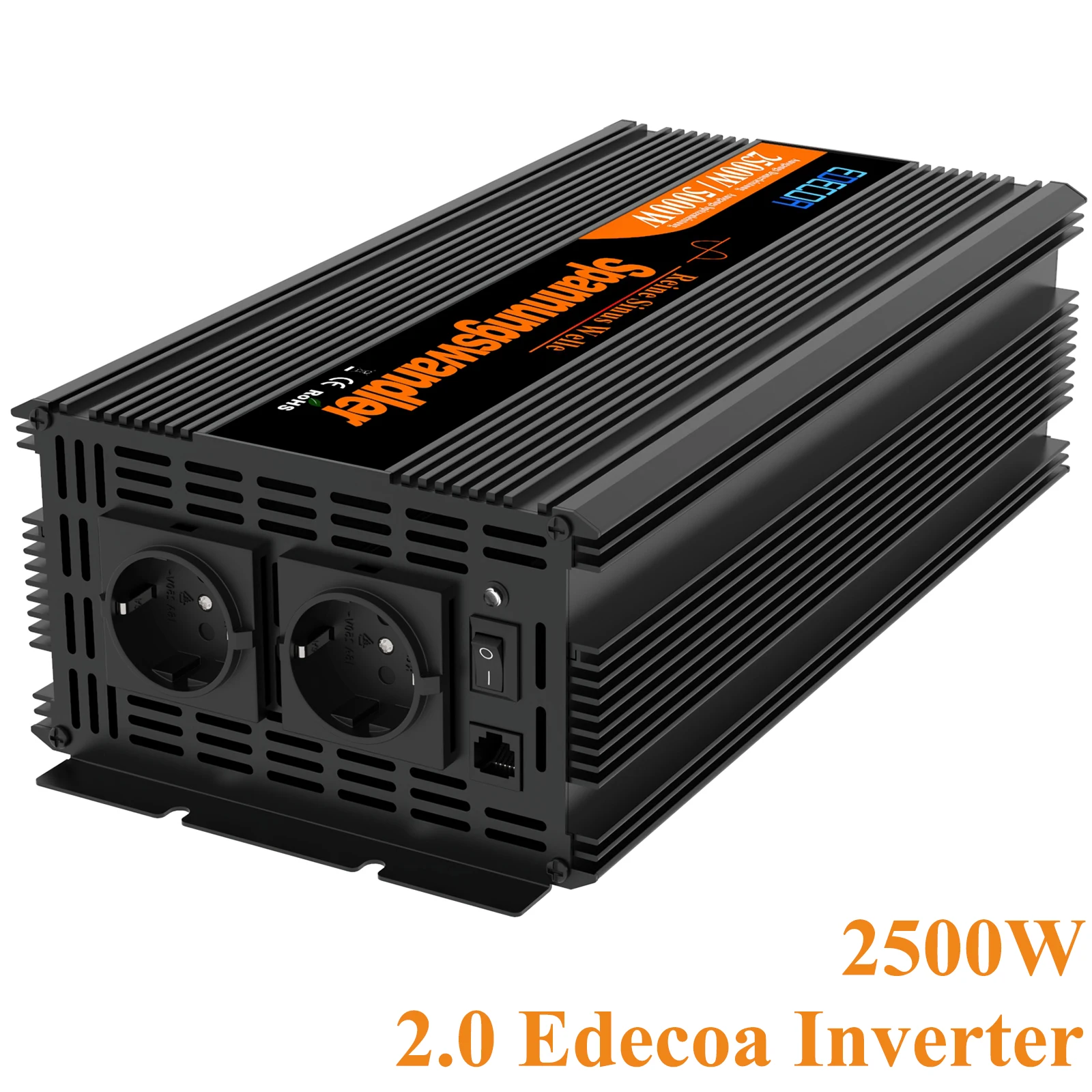 Inverter Onda Pura 2000w Victron Inverter 2000W Onda Sinusoidale Pura EDECOA - Convertitore 12V A 230V Con LCD, USB E Telecomando Inverter 2000W Picco 4000W - Foto 6