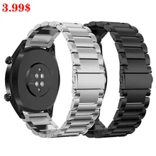 Galaxy watch 46 мм ремешок для samsung gear s3 frontier active huawei watch GT 2 22 мм браслет из нержавеющей стали 44 мм 40 мм