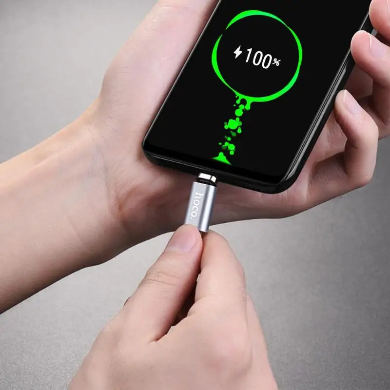 HOCO 1 м Магнитный кабель Micro usb type C для быстрой зарядки и синхронизации данных Кабель Microusb type-C Магнитный зарядный провод для телефона Xiao Android