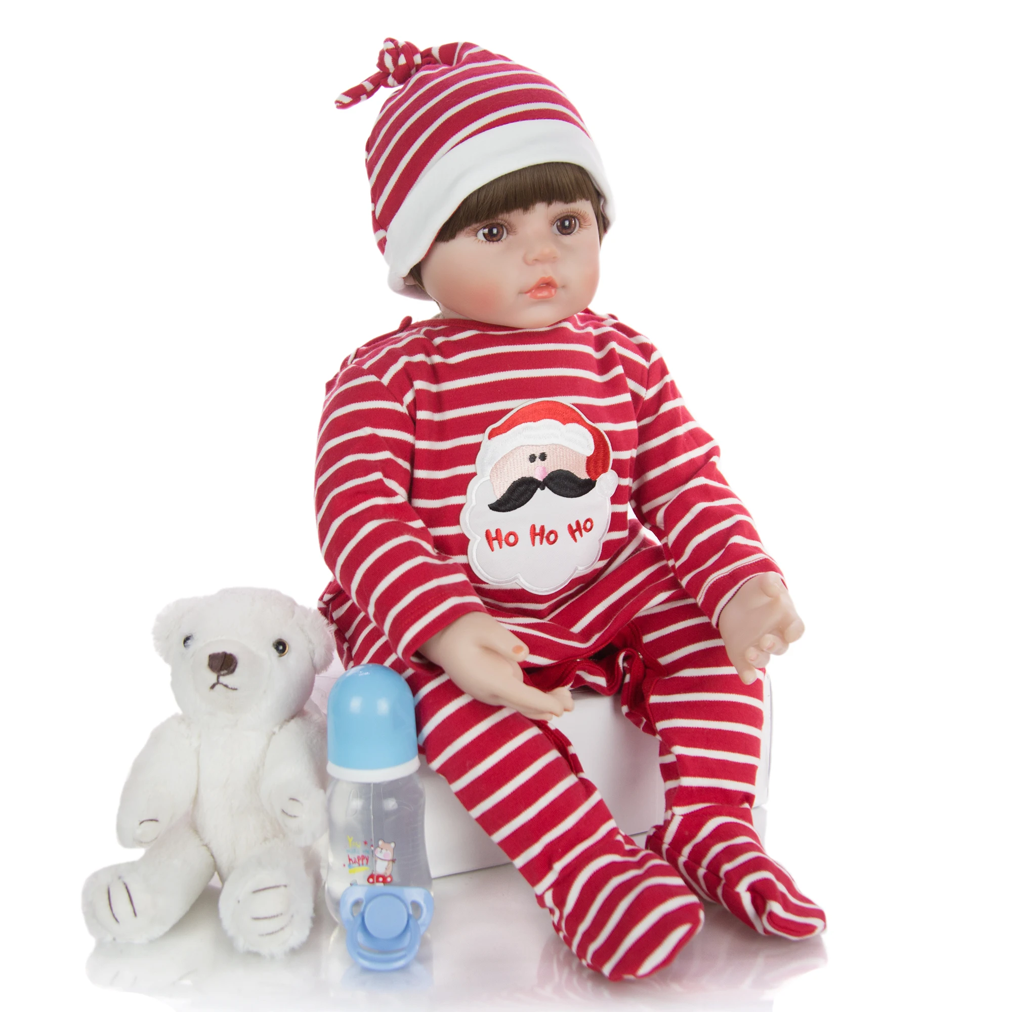 Реалистичные куклы Reborn Baby, 24 дюйма, 60 см, силиконовые, мягкие, хлопковые, модные, Boneca, Reborn для детей, рождественский подарок, лучшие друзья