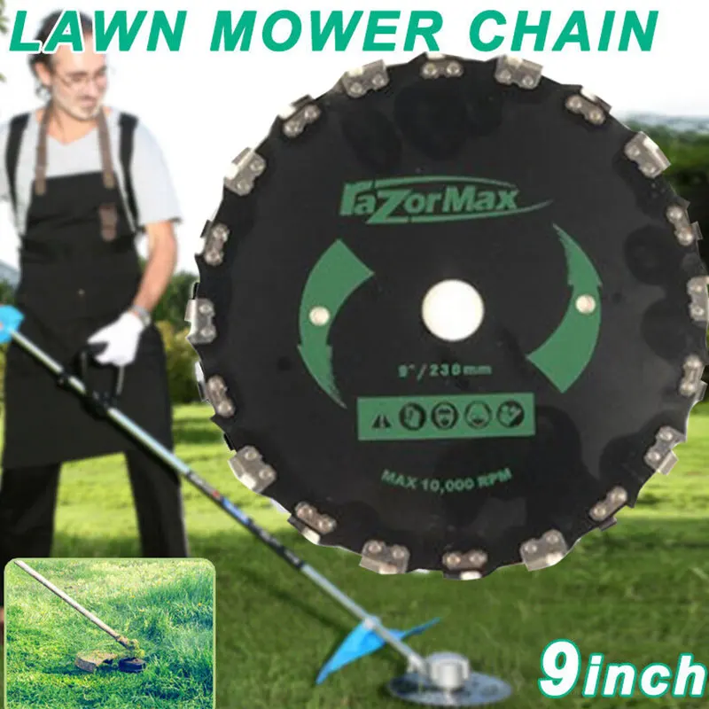 

Chain Saw Tooth Brush-Cutter Grass Blade Heavy Duty 9" For Gas/Electric Trimmer Tool Parts