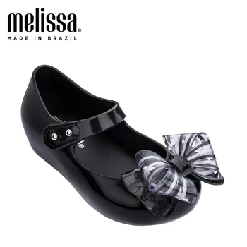 

Mini Melissa Ultragirl IX 2020 Original Girl Jelly Sandals Bow Kids Sandals Children Beach Shoes Non-slip Melissa Toddler