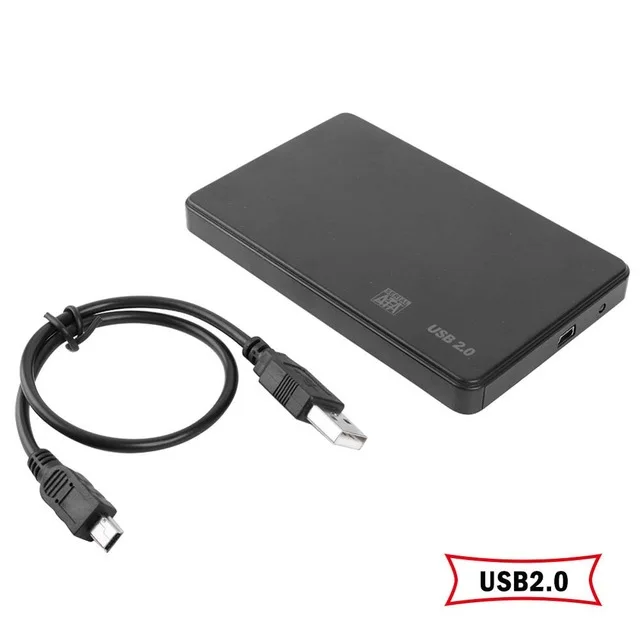 USB2.0 2,5 дюймовый HDD SSD коробка 5 Гбит/Sata к USB 3,0 2,0 адаптер Поддержка 2 ТБ внешний жесткий диск HDD жесткий диск чехол для WIndows, Mac - Цвет: USB2.0