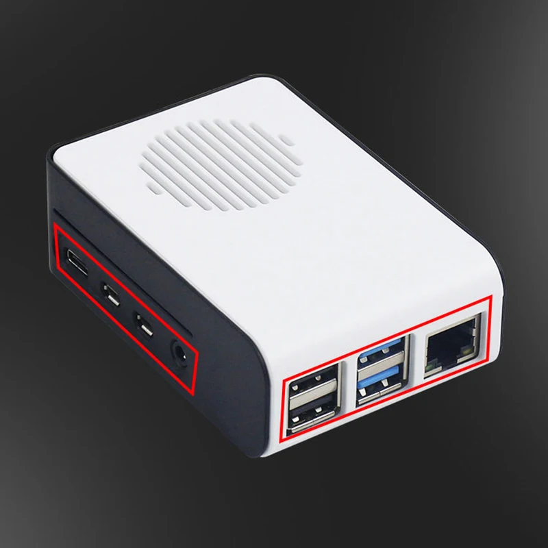 Пластиковый чехол, совместимый с Raspberry Pi 4B DQ-Drop