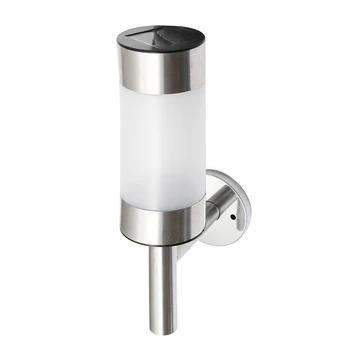 

Easy Install LED Lighting Bright With Screws Solar Powered Stainless Steel Home Garden Practical Durable Lawn Wall Lamp