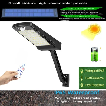

solar lights outdoor garden Color Adjustable Solar Lights Motion Sensor 56 LEDS Wall Street Yard Waterproof Lighting Lamp