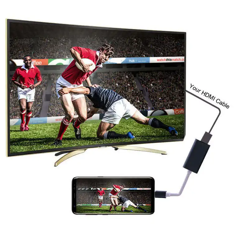 4K Hd Usb-C конвертер тип-c к Hdmi Thunderbolt 3 Usb 3,1 Hdtv адаптер для Macbook samsung Galaxy S9/S8