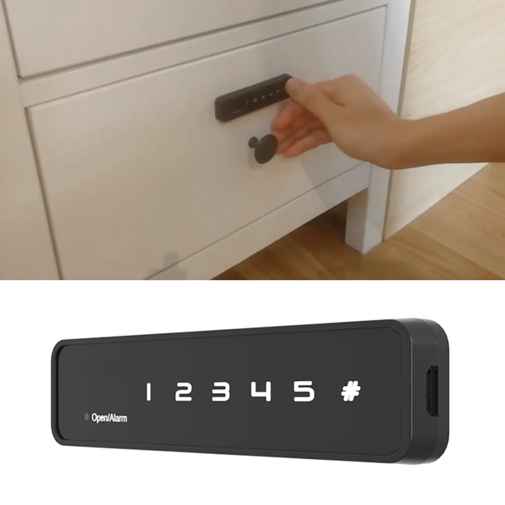 Electronic Smart Cabinet Lock Anti Theft Home Office Sensitive Keyless Password Coded Universal Battery Power Door Drawer
