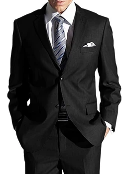 

Simple Two 2 Piece Wedding Tuxedos for Men Prom Blazers Slim Fit 2020 Formal Business Suit Set Jacket