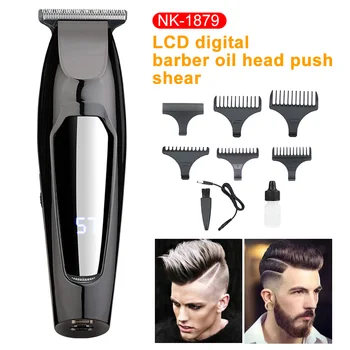 

Travel Styling Tools Salon Portable LCD Display Cordless Multifunctional USB Rechargeable Waterproof Hair Clipper Beard Shaver