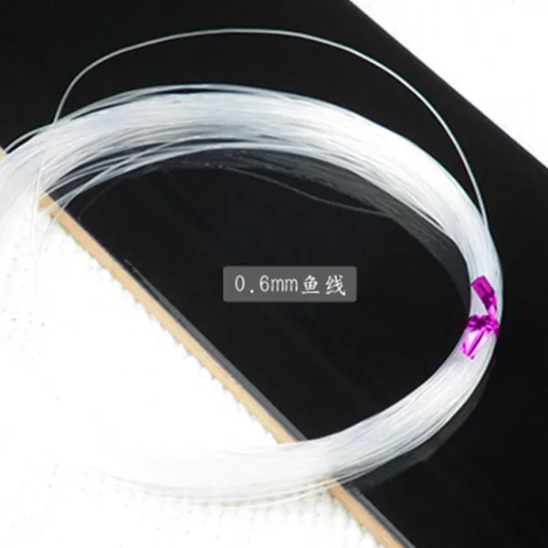 1 Roll 0.4 0.5 0.6 0.7 0.8 1mm Stong DIY Crystal Beading Cord Line Clear Beading String Wire for Hanging Pendant Jewelry Making - Цвет: Dia 0.6mm (25 Meter)
