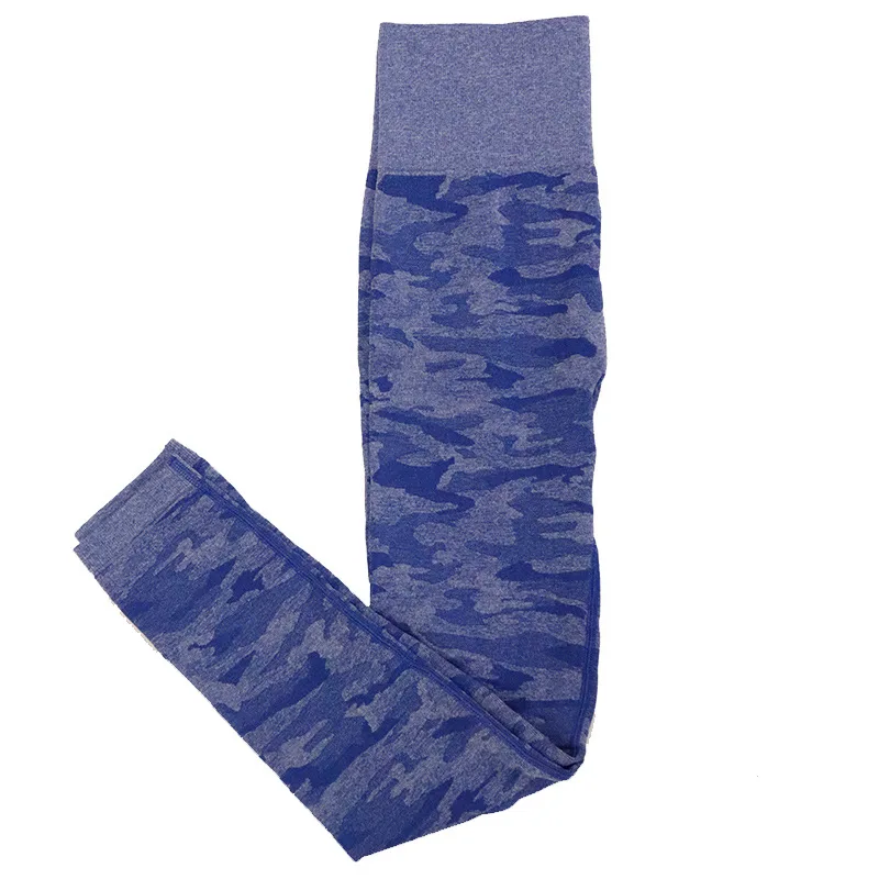 blue pants Камуфляжный бесшовный комплект для йоги, женская одежда для фитнеса, Леггинсы для йоги+ ударопрочный спортивный бюстгальтер, спортивные костюмы для женщин, спортивный костюм - Цвет: blue pants