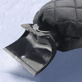 

Car Windshield Black Snow Removal Shovel Deicing Defrost Brush Gloves Soft Warm Gloves Snow Removal Shovel Auto Parts
