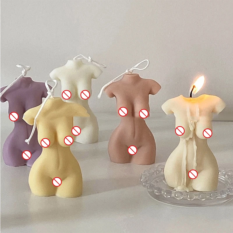 1Pc Silicone 3D Art Body Perfume Candle Mold DIY Making Torso Soap Wax Resin Mould