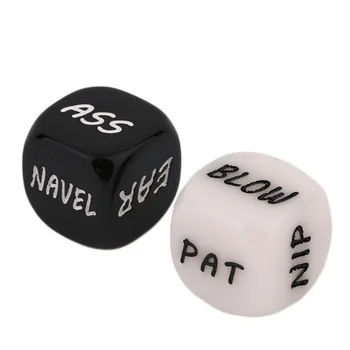 

2 pcs/set Sexy Dice 20MM Dice Standard Six Sided Decider English Dice