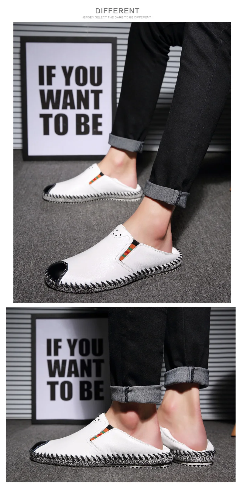Vogue Fashion Comfortable Loafers Shoes Men Genuine Leather Shoes Nice New Ternd Soft Bottom High Quality Driving Shoes Adult