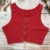 ArtSu Red Black White Metal Chain Sleeveless Crop Top Sexy Clubwear Women Adjustable Lace Up Hollow Out Tank Tops Tees Camisole