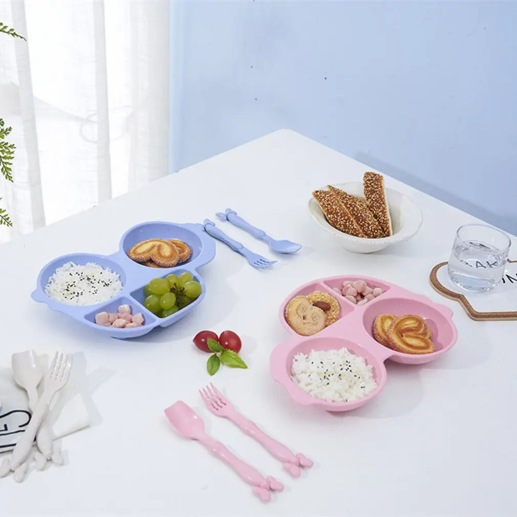 Форма автомобиля детский раздел обеденное блюдо с изображением пшеничного колоса соломенная чаша посуда