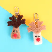 Super Meng Войлок Рождественский олень кулон-брелок для автомобиля AirPods гарнитура Защитная крышка висячие украшения маленькие ювелирные изделия