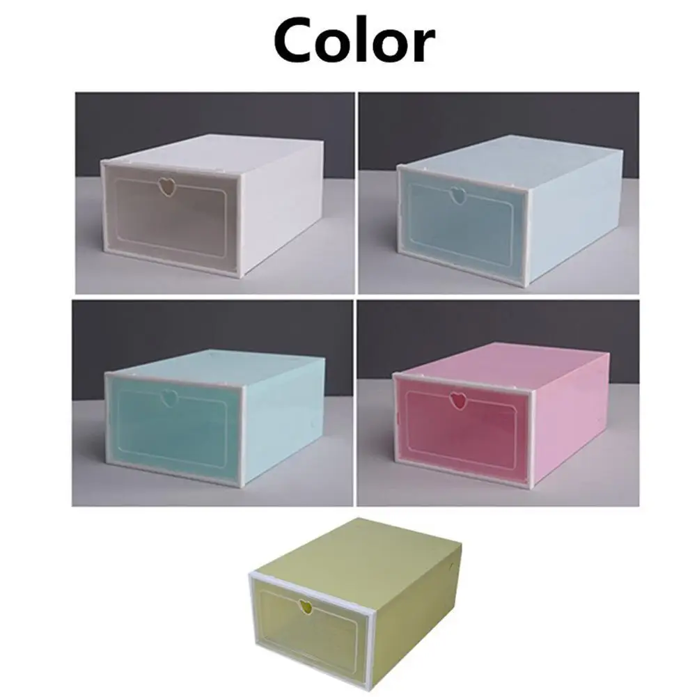 1 шт. Универсальный плотный прозрачный ящик Тип Коробка для хранения Shoebox для мужчин и женщин