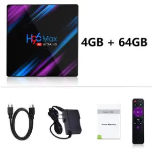 H96 MAX RK3318 9.0 Android TV Box 4GB RAM 64GB 32GB H.265 4K 2.4/5G WiFi Google Play Netflix YouTube Smart TV Box - Цвет: 4G 64G
