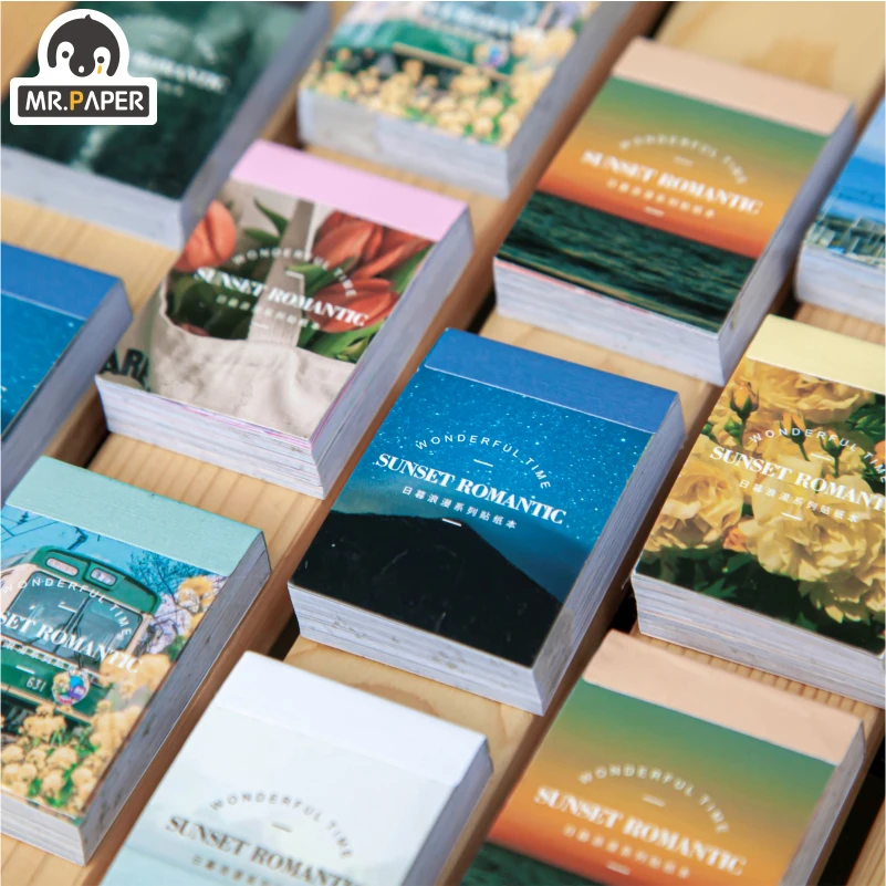 Mr.paper 8 Design Ins Style Japanese Romantic Series Frame Sticker Creative Mini Pocket Decoration DIY Material Sticker