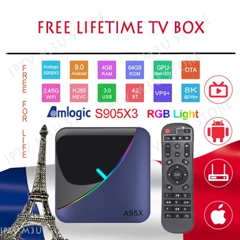 

Android 9.0 TV Box A95XF3 Air Amlogic S905x3 8K tv box Smart Media Player 4GB RAM 64GB ROM Set top Box 2G16G QuadCore 5G Wifi