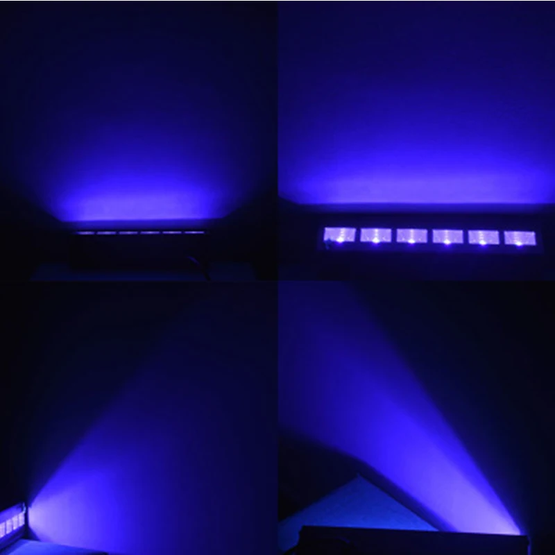 Рождество 12 Светодиодный диско УФ фиолетовый черный свет DJ 36 Вт par-лампочка УФ для вечерние лампы Бар Лазерная сценическая настенная шайба