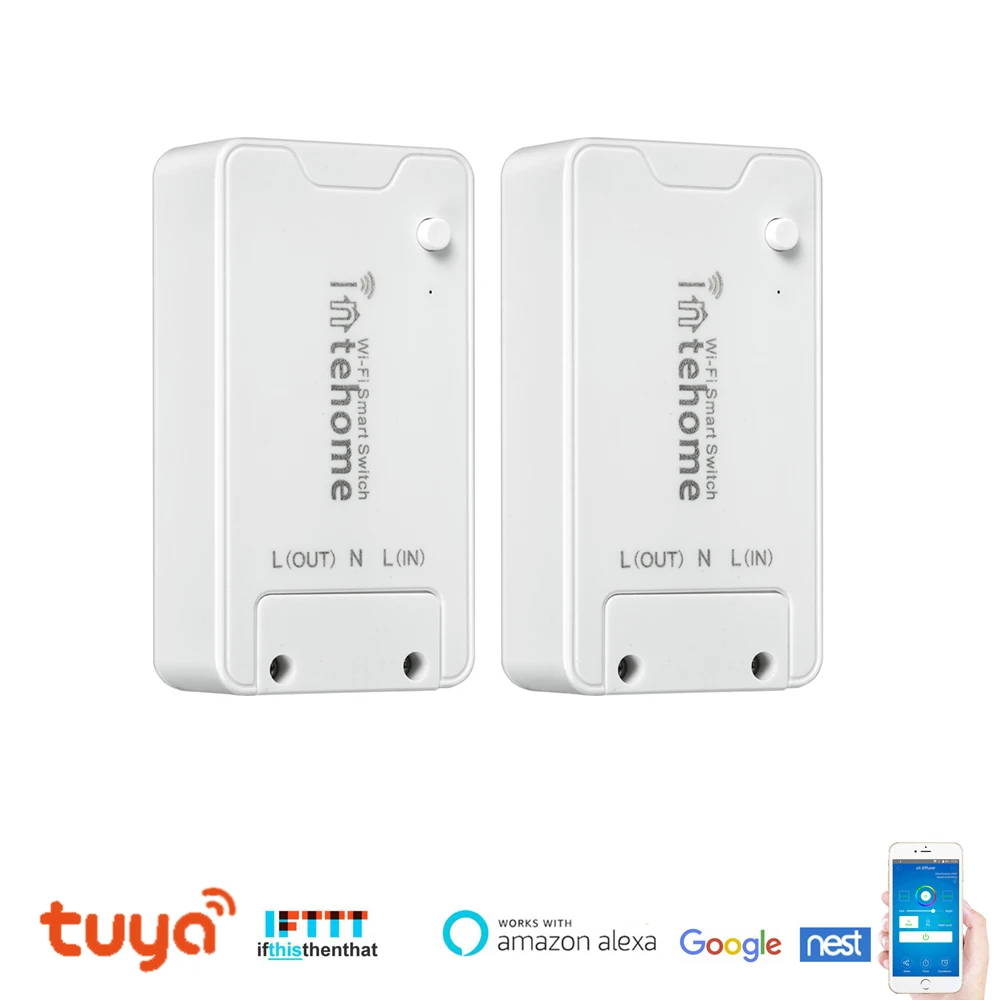 

1/2/5/10pcs Smart Wifi Switch socket Timer Relay 16A Wireless Remote Control Automation Module for IFTTT Alexa Google Home
