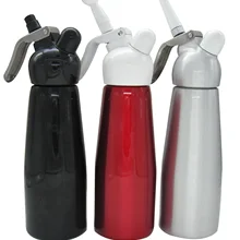 Монтажный пистолет для крема для торта, 500 мл, алюминиевый крем для вспенивания, машина, наборы для десерта, кофе, установленная Цветочная пушка