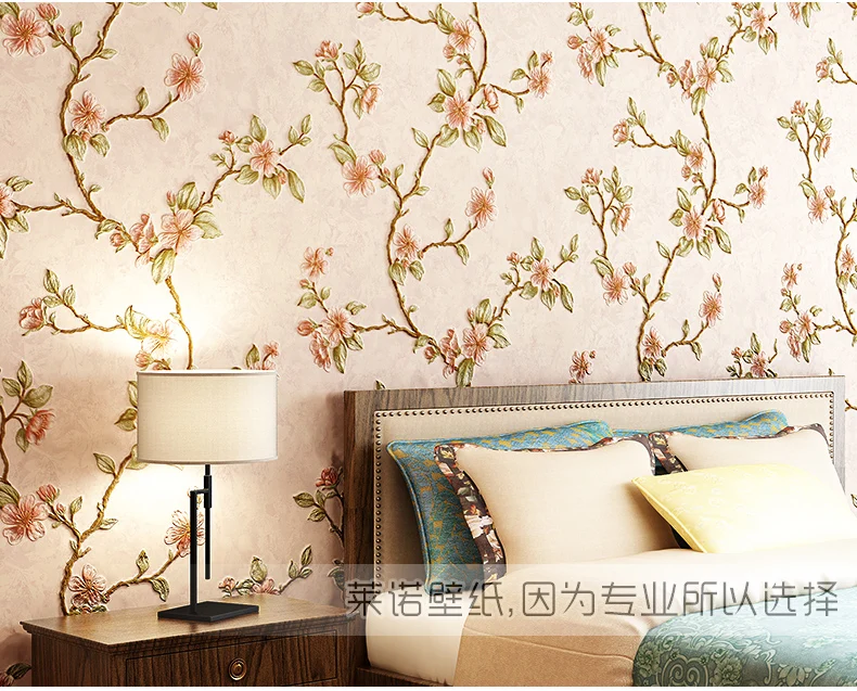 American Garden Small Flower Non-woven Wallpaper Retro Vine Bedroom Living Room TV Background Wall Paper