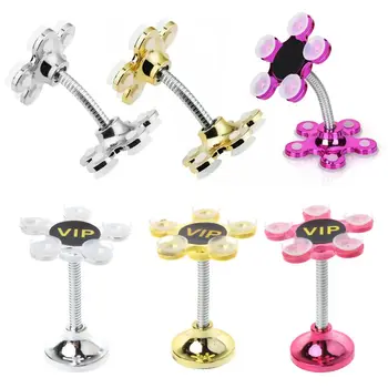 

New 360 Degree Rotatable Flower Magic Suction Cup Mobile Phone Holder Car Bracket for Phone Tablet