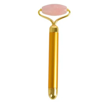 

1pcs Electric Hand Made Skin Care Pink Crystal Quartz Roller Used To Eye Arm Body Neck Anti Wrinkles Face-lift Health Care Tool