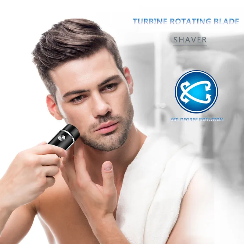 Mini Electric Shaver for Men Portable USB Charging Face Body Razor