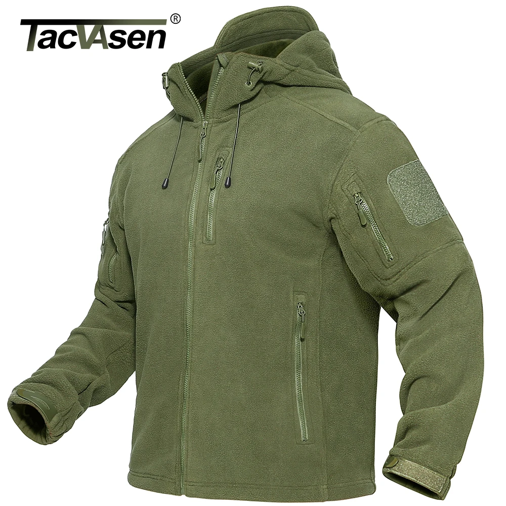 Fleece Jacket Tactical Grizzly Hoodie A Good Brand TACVASEN Men's