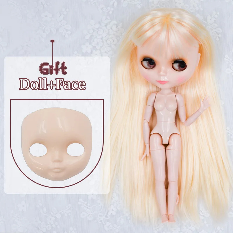 Blyth BJD кукла, Blyth кукольные Обнаженная индивидуальные матовое куклы может быть изменен макияж и платье, 12 дюймов мяч шарнирные 07 - Цвет: FNBL04