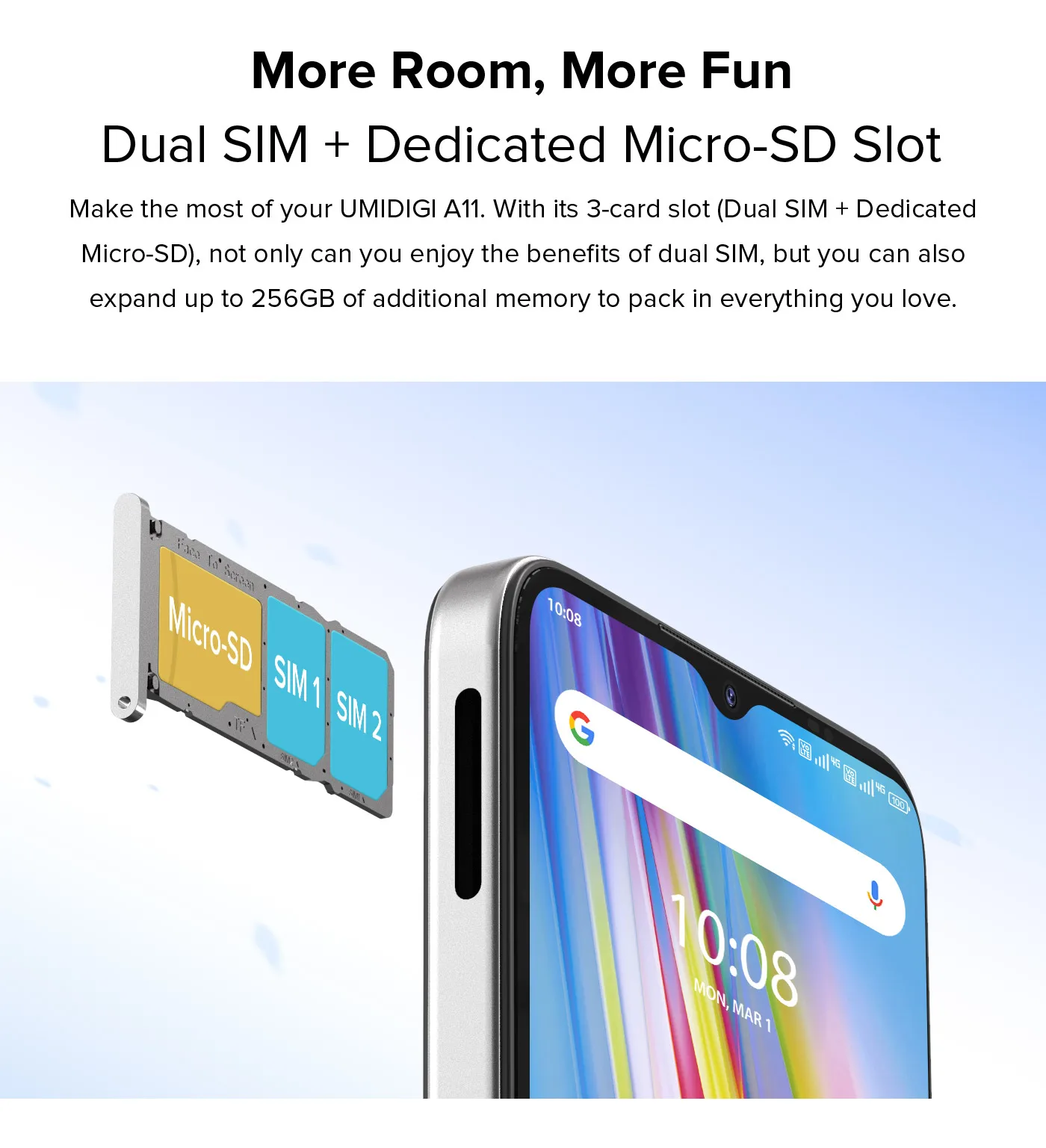 UMIDIGI A11 Android 11 Global Version Smartphone 128GB 64GB Helio G25 6.53" HD+ 16MP Triple Camera Cellphone 5150mAh Cellular