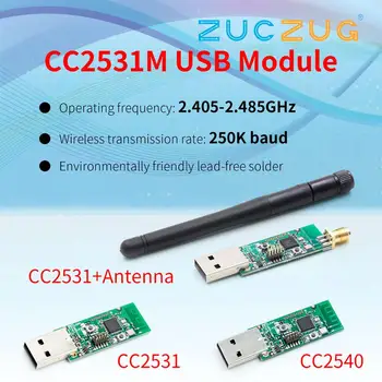 

Wireless Zigbee CC2531 Sniffer Bare Board Packet Protocol Analyzer Module USB Interface Dongle Capture Packet Zigbee Module