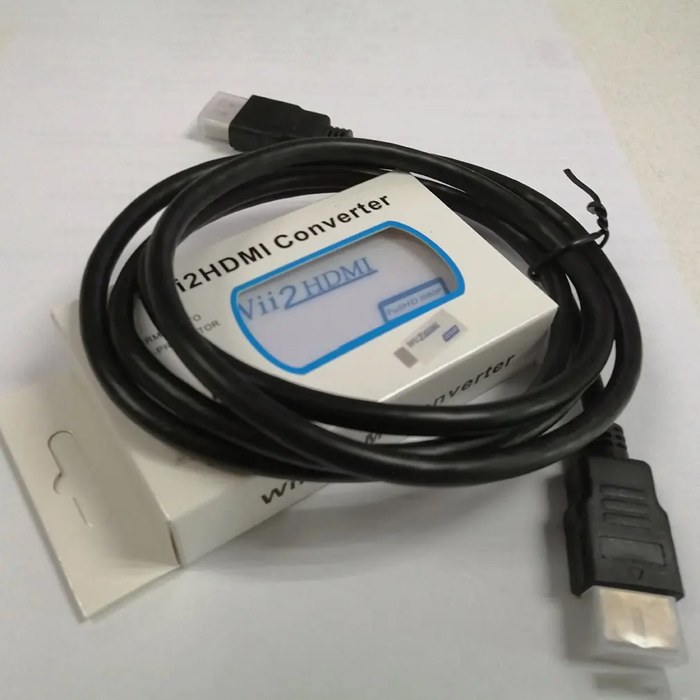 Для wii в HDMI конвертер Поддержка FullHD 720P 1080P 3,5 мм аудио wii 2HDMI адаптер для HDTV wii конвертер дропшиппинг