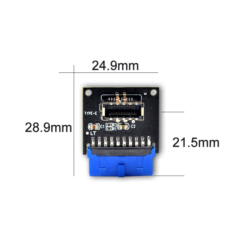 Компьютерные разъемы USB 3 1 Передняя панель PC гнездо к 0 20pin Заголовок удлинитель