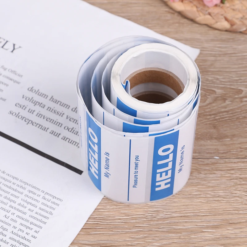 Бирка с именем здравствуйте наклейка мое имя 150 шт. для объявления ребенка