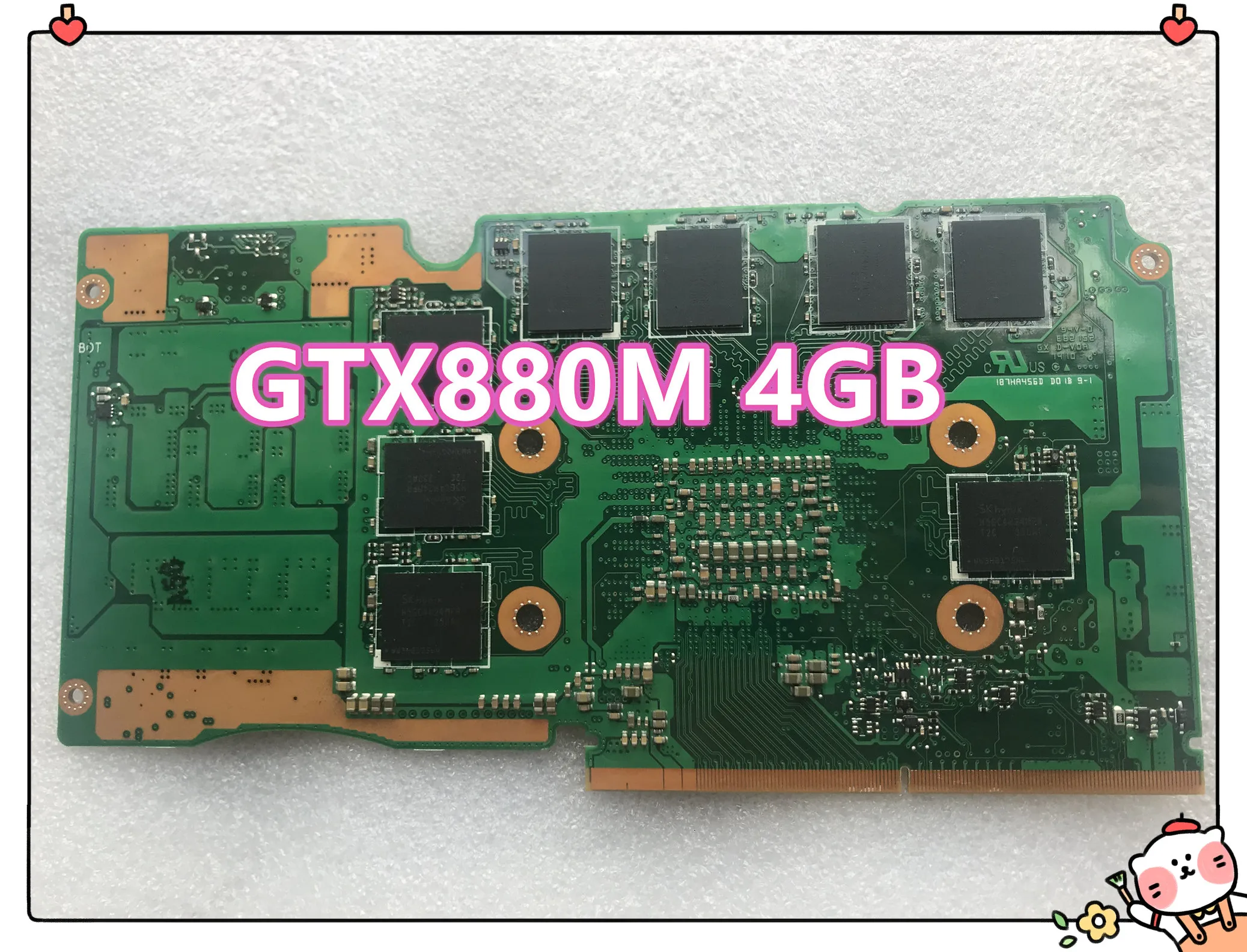  Brand  69N0QUV10C02-01 GTX 880M GTX880M N15E-GX-A2 DDR5 4GB VGA Video Card For ASUS G750J G750JZ G7