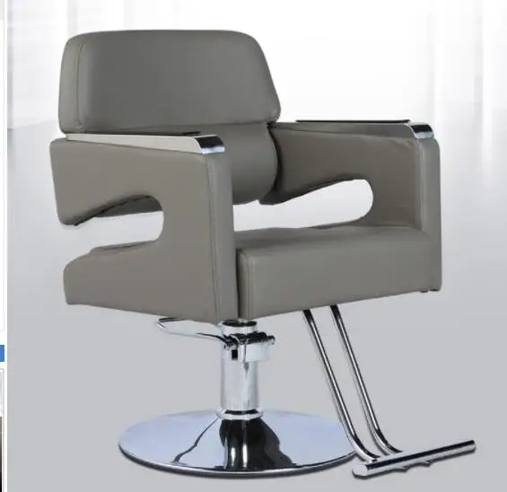 Barber shop chairs, special chairs for hair salons, stainless steel net red hairdressing chairs, liftable barber liftabl