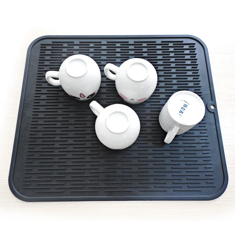 

Silicone Table Placemat Premium Heat Resistant Drying Mat Tableware Dishwasher Dish Cup Cushion Pad Dinnerware Table Mat